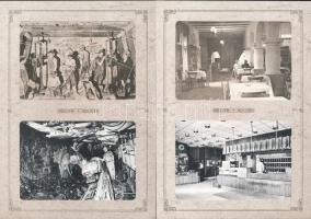 1987 Tatabánya régen és ma. 15 db MODERN lap, egyenként 2-2 reprint képeslappal saját tokjában / 15 ...