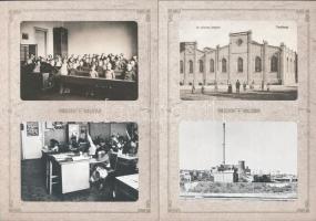 1987 Tatabánya régen és ma. 15 db MODERN lap, egyenként 2-2 reprint képeslappal saját tokjában / 15 ...