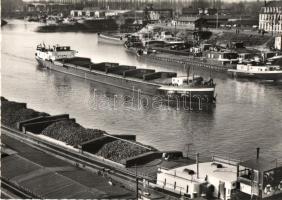 Strasbourg - 4 modern black and white postcards of the port