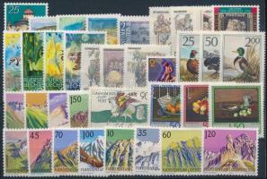 1989-1990  36 stamps, 1989-1990 36 db klf bélyeg, közte teljes sorok stecklapon