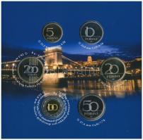 2009. 5Ft-200Ft (6xklf) dísztokos forgalmi szett "Lánchíd" + 	2010. 5Ft-200Ft (6xklf) forg...