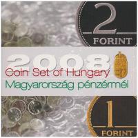2008. 1Ft-100Ft (7xklf) "Búcsú az egy- és kétforintostól" forgalmi sor dísztokos szettben + 2008. 1Ft-100Ft (7xklf) "Reneszánsz emlékév" forgalmi sor szettben + Mátyás denár Ag fantáziaverete "Reneszánsz emlékév" dísztokos forgalmi szettben T:PP  Adamo FO42, FO42.3