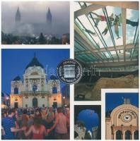 2010. 5Ft-200Ft (6xklf) "Pécs Európa kulturálsi fővárosa" forgalmi sor dísztokban +"P...