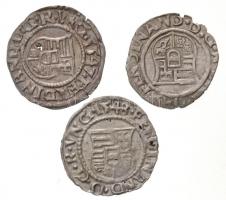 1547K-B Denár Ag (0,57g) + 1548K-B Denár Ag (0,55g) + 1549K-B Denár Ag "I. Ferdinánd" (0,4...