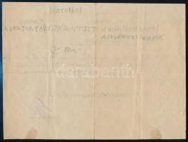 1920 Bp., A Magyar Honvédelmi Minisztérium Katonai Rokkantellátási Hivatala által kiállított igazolv...