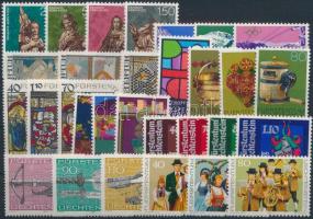 1977-1986 30 stamps, 1977-1986 30 db klf bélyeg, közte teljes sorok stecklapon
