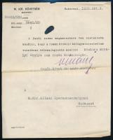 1928 Bukarest, A M. Kir. Követség levele a M. Kir. Állami Menhelynek állampolgárság ügyében