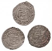 1568K-B Denár Ag (0,44g) + 1569K-B Denár Ag (0,41g) + 1570K-B Denár Ag "Miksa" (0,46g) T:2...