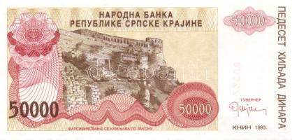 Horvátország/Krajina Szerb Köztársaság 1993. 5000D-50.000.000.000D 10klf db, teljes sor! T:I