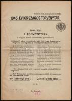 1945 Bp., 1945. évi országos törvénytár I-IV. törvénycikk, 5p
