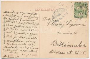 Körösladány, Gróf Merán uradalmi kastély, park. W. L. 2935. Czibulka Béla kiadása (EK)