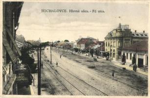 Nagymihály, Michalovce; Fő utca / Hlavna ulica / main street  (Rb)