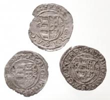 1616K-B Denár Ag (0,26g) + 1618K-B Denár Ag "II. Mátyás" (0,44g) + 1630K-B Denár Ag "...