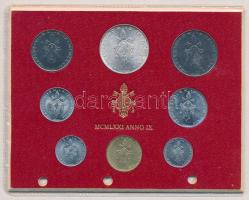 Vatikán 1971. 1L-500L (8xklf) forgalmi szett T:1,1- Vatican 1971. 1 Lira-500 Lire( 8xdiff) coin set C:UNC,AU Krause MS75