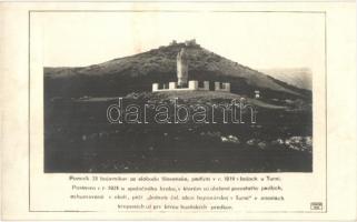 Torna, Abaúj-Torna, Turna nad Bodvou, Turnau; várrom, hősi emlékmű / castle ruins, memorial monument of the 23 fighters for the freedom of Slovakia. photo