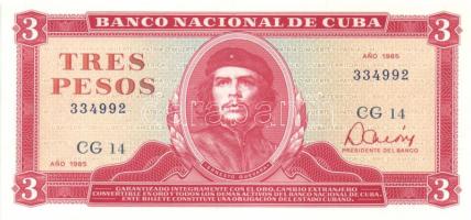 Kuba 1985+1988. 3P (2x) klf évszámokkal T:I