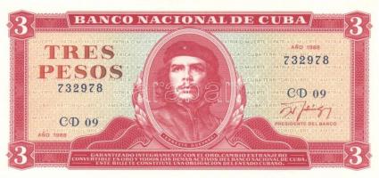 Kuba 1985+1988. 3P (2x) klf évszámokkal T:I