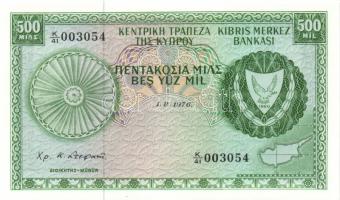 Ciprus 1976.8.1. 500M T:I