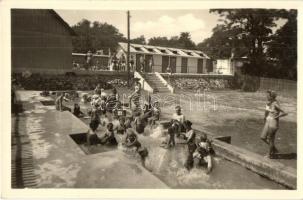 Gyűgy-fürdő, Dudince; strand / swimming pool, spa - modern postcard