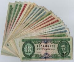 20db-os vegyes magyar forint bankjegy tétel T:III,III-