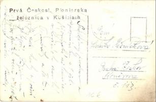 ~1958 Kassa, Kosice; Az első csehszlovák úttörő vasút, vonat / First Czechoslovakian pioneer railway...