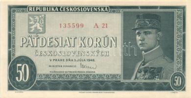 Csehszlovákia 1945-48. 50K + 100K pár T:I