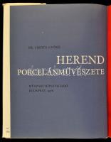 2 db porcelános könyv: Sikota Győző: Hollóházi porcelán. h. n., é. n., Finomkerámiai Művek Stúdiója....