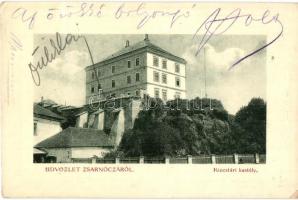 Zsarnóca, Zarnovica; Kincstári kastély (Dóczy várkastély). W. L. Bp. 355. / castle (EK)