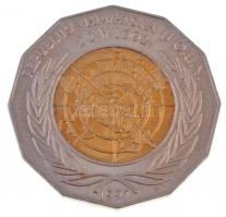 Horvátország 1997. 25K sárgaréz-Cu-Ni "Az ENSZ tagság 5. évfordulója" T:2  Croatia 1997. 25 Kuna "5th Anniversary - UN Membership" C:XF  Krause KM#48