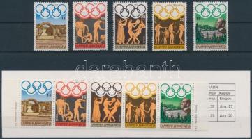 Summer olympics, LA set + stamp booklet, Nyári olimpia: Los Angeles sor + bélyegfüzet