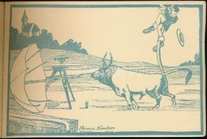 1912 Felmérési Életképek. Thuróczy (Thuróczi) Krachun Károly 10 rajza képeslapokon. Művész képeslapf...