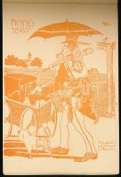 1912 Felmérési Életképek. Thuróczy (Thuróczi) Krachun Károly 10 rajza képeslapokon. Művész képeslapf...