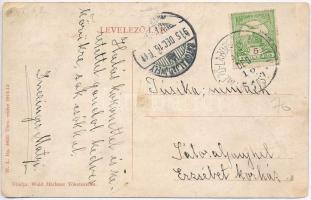 Tőketerebes, Trebisov; Park, tó. W. L. Bp. 5620. Wald Márkusz kiadása / park, lake (kopott sarkak / ...