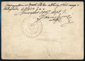 1939 Bp., M. Kir. Honvédelmi Miniszter által kiadott igazolvány Károly-csapatkereszt viselésére való...