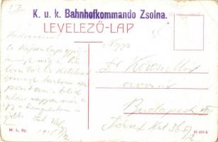 Zayugróc, Ugrócváralja, Uhrovec; Podrágy vár (Vág-völgye), templom. W. L. Bp. / castle ruins, church...