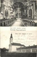 Nagymajtény, Moftinu Mare; Római katolikus templom és iskola, belső / Catholic church and school, interior (EK)