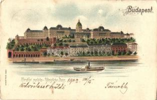 Budapest I. Királyi palota. Gustav Ertel litho (EK)