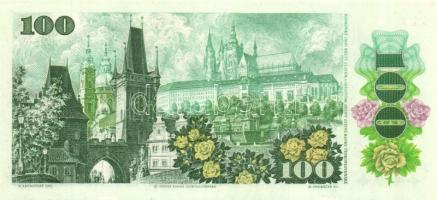 Csehszlovákia 1989. 100K (2x) egyiken a sorszám elcsúszva! T:I