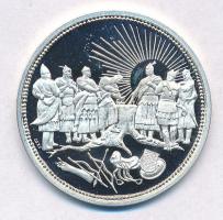 Csóka Zsuzsanna (1962-) 1996. "Millecentenárium Honfoglalás 896-1996" Ag emlékérem (11,87g...