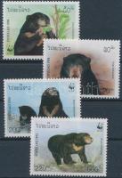 WWF: Maláj medve sor + 4 db FDC-n WWF: Sun bear set + 4 pcs on FDCs