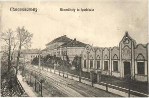 Marosvásárhely, Targu Mures; Közműhely és ipariskola. Porjes S. Sándor 1913 / public workshop and industrial school