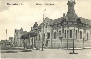 Marosvásárhely, Targu Mures; Villasor a Trébelyben. Porjes S. Sándor 1912 / villa alley