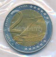 2004. 2EUR "Mátyás király - Phoenix vitorlás" próbaveret, zárt tasakban T:1