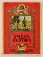cca 1930 Pilis Hegység, Kirándulók térképe, 2. szám, kiadja: Magyar Királyi Állami Térképészet, 68x76 cm