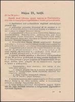 1938 "Programm és kongresszusi tájékoztató a 34. Eucharisztikus Kongresszus és a Szent István-é...