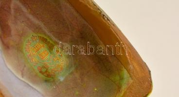 Zsolnay eozin mázas büszt (Zsolnay Vilmos), hibátlan, jelzett, m: 14 cm