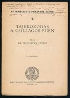 1936 Dr. Wodetzky József: Tájékozódás a csillagos égen. A Természettudományok Elemei sorozat 3. füzete, 45 p.