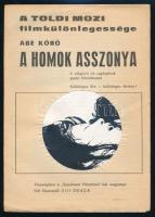 1964 Toldi Mozi, Abe Kóbó: A homok asszonya regényének filmadaptációja, reklám prospektus, kihajtható, 20,5x15 cm