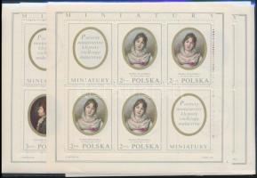 Paintings set + minisheet set Festmények sor + kisív sor (2 stecklapon)