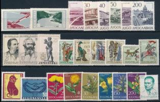 Jugoszlávia 1964-1966 17 klf sor + 9 klf önálló érték 3 db stecklapon, Yugoslavia   1964-1966 17 sets + 9 stamps
